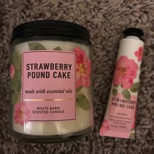 Bath and Body Works Strawberry lotion & candle!